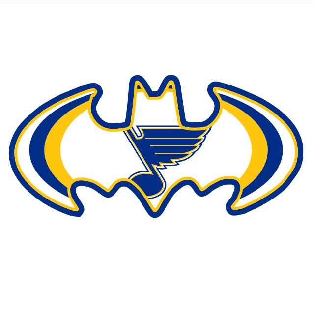 St. Louis Blues Batman Logo DIY iron on transfer (heat transfer)